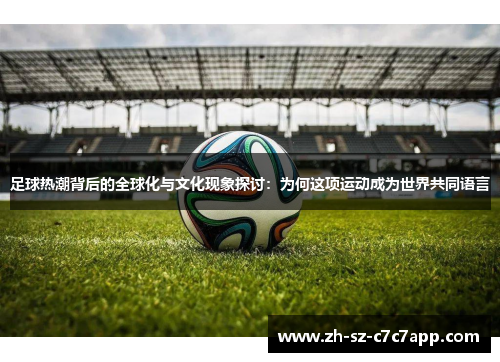 足球热潮背后的全球化与文化现象探讨:为何这项运动成为世界共同语言 足球热潮背后的全球化与文化现象探讨:为何这项运动成为世界共同语言